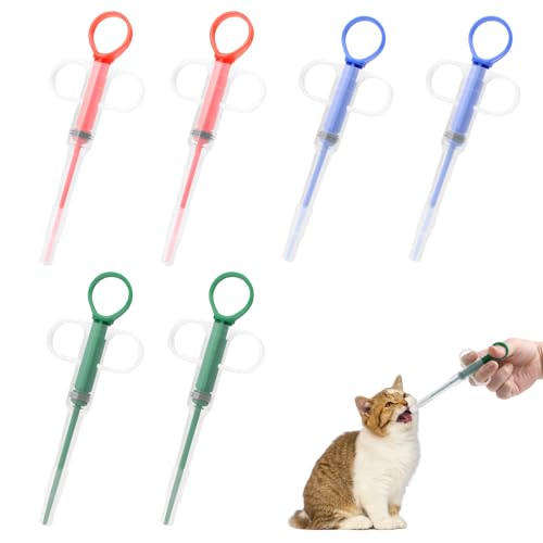TOPCZY 6 Stücke Tablettengeber für Katzen, Medikamenten Feeder Pet Pusher, Katzen Tabletten Verabreichen, Schluckhilfe Tabletten, Pill Assist Katze für Katzen kleine Hunde TOPCZY 6 Stücke Tablettengeber für Katzen, Medikamenten Feeder Pet Pusher, Katzen Tabletten Verabreichen, Schluckhilfe Tabletten, Pill Assist Katze für Katzen kleine Hunde von TOPCZY