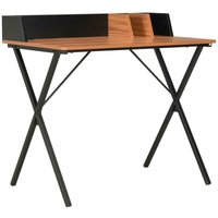 Schreibtisch Schwarz und Braun 80x50x84 cm - Hommoo von HOMMOO