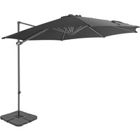 Sweiko - Sonnenschirm mit Schirmständer Anthrazit VDFF19161DE von SWEIKO