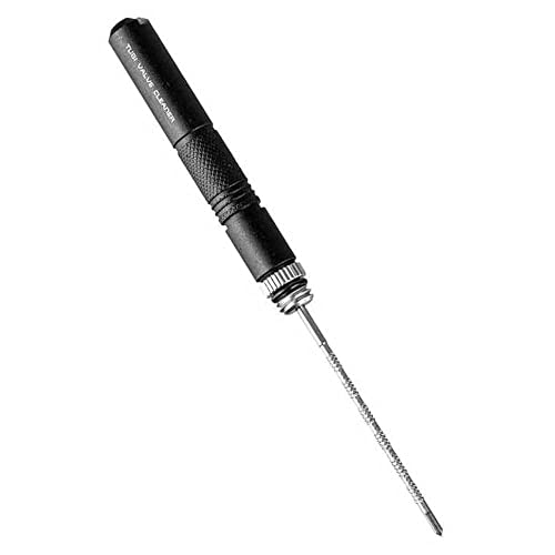 Topeak Werkzeuge Tubi Valve Cleaner Werkzeug, aus Aluminium und Edelstahl in der Farbe Schwarz, Maße:, 6,8x0,95x0,95 cm, 8,8 g, 15712021 von TOPEAK