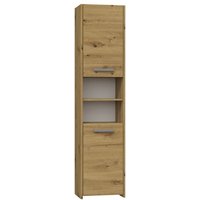 Cdf Badschrank S40 Farbe: Eiche Artisan Moderner Badezimmerschrank Ablagefläche Geräumige Einlegeböden Türen Einfache Montage von TOPESHOP