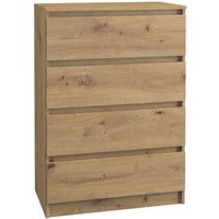 Cdf Kommode Malwa M4 Farbe: Eiche Artisan Schrank für Dokumente, Kleinigkeiten Ideal für Wohnzimmer, Schlafzimmer, Kinderzimmer, Jugendzimmer und von TOPESHOP