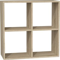 Topeshop - cdf Malax 2x2 Bücherregal Farbe: Eiche Sonoma Schrank, Sockel für Wohnzimmer, Büro und Arbeitszimmer Regal für Bücher und Spielzeug Modern von TOPESHOP