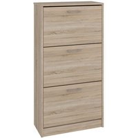 Hucoco - cdf Schuhschrank Paula Farbe: Eiche Sonoma Ideal für Vorzimmer, Flur, Büro Schuhaufbewahrung Schuhregale modern offene Einlegenböden Hucoco - cdf Schuhschrank Paula Farbe: Eiche Sonoma Ideal für Vorzimmer, Flur, Büro Schuhaufbewahrung Schuhregale modern offene Einlegenböden von HUCOCO
