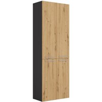 Ellos - Badezimmerschrank mit 2 Reihenkörben - Aufbewahrung im Bad - 174x60x30 - Hochschrank von TOPESHOP