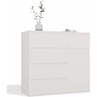 Malwa 1D5S Kommode WEISS von TOPESHOP