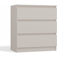 Kommode mit 3 Schubladen Malwa M3 Kaschmir Beige für Zuhause fürs Büro von TOPESHOP