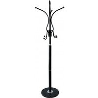 Hucoco - marlie - Garderobenständer mit Fuß im Glamour-Stil - 53x53x180 - 2 Ebenen von HUCOCO