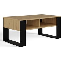 Topeshop - Couchtisch Modern 2P Artisan Eiche / Schwarz Topeshop - Couchtisch Modern 2P Artisan Eiche / Schwarz von TOPESHOP