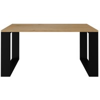 Couchtisch Wohnzimmer Couchtisch Modern Eiche Artisan Schwarz von TOPESHOP