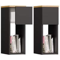 Nachttisch GALAX 20/1S ANTHRAZIT ARTISAN von TOPESHOP