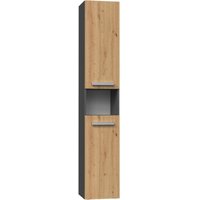Badezimmerschrank nel Spalte und Anthrazit Artisan von TOPESHOP