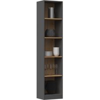 Regal 40 cm, Bindungsschrank, Farbe Anthrazit, Handwerkereiche, für Zuhause, fürs Büro von TOPESHOP