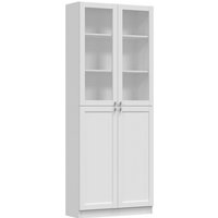 Perry - Vitrine mit vier Türen - Klassischer Stil - 6 Regale - 80.5x31x200 cm - Wohnzimmermöbel Perry - Vitrine mit vier Türen - Klassischer Stil - 6 Regale - 80.5x31x200 cm - Wohnzimmermöbel von TOPESHOP