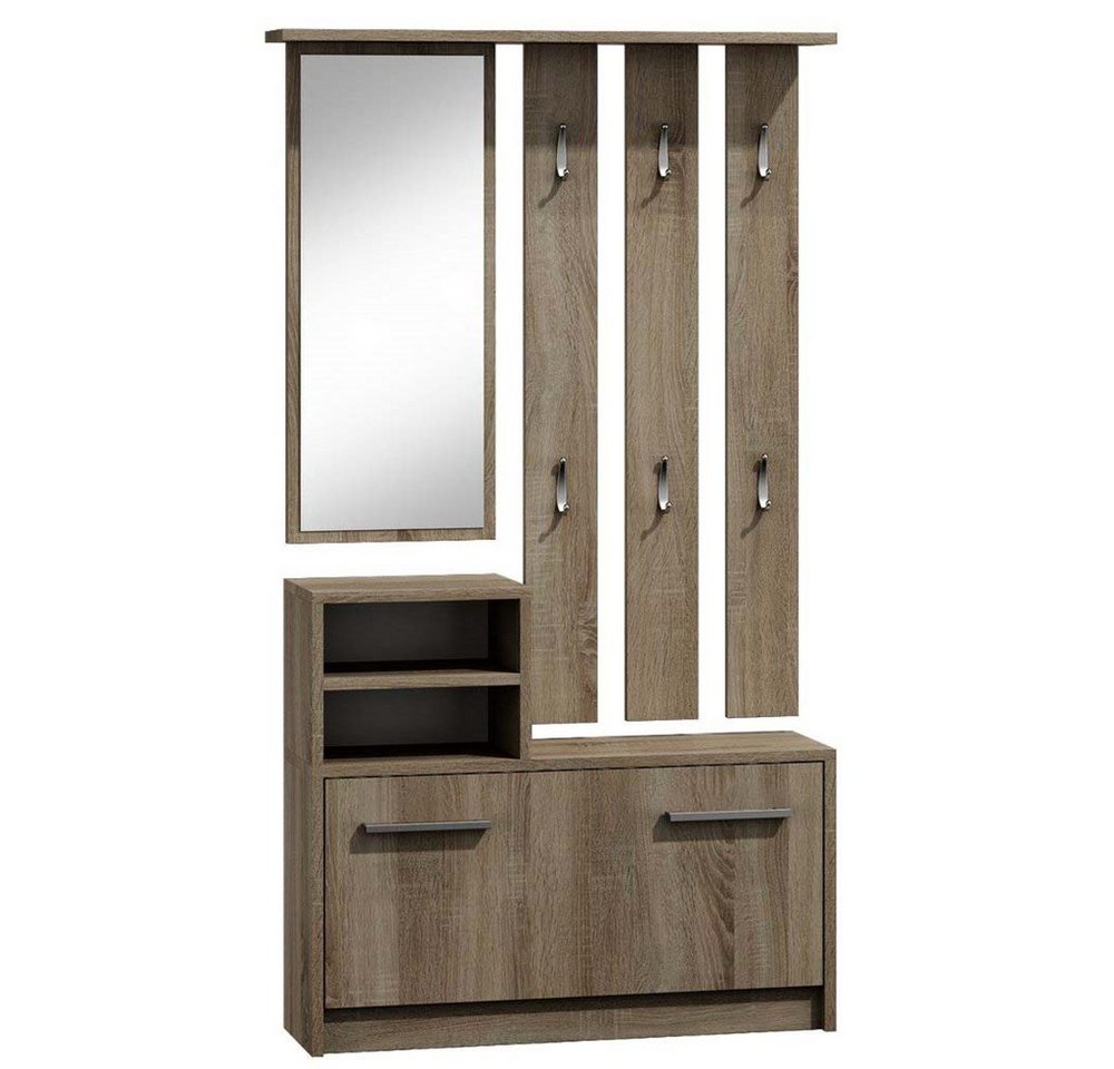 TOPESHOP Garderoben-Set Traumgarderobe: Kleiderschrank, Garderobenständer & Spiegel von TOPESHOP