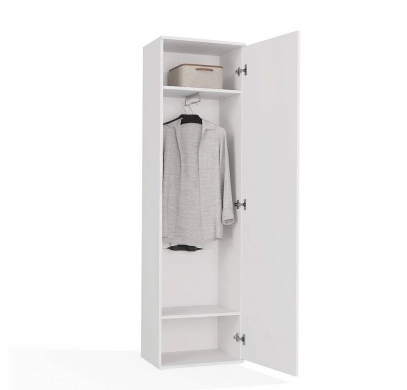 MAGOWA Garderobenschrank DUO Smart – Stilvolle Garderobe mit durchdachtem Stauraum MAßE: Höhe 180 cm - Breite 50 cm - Tiefe 35 cm von MAGOWA