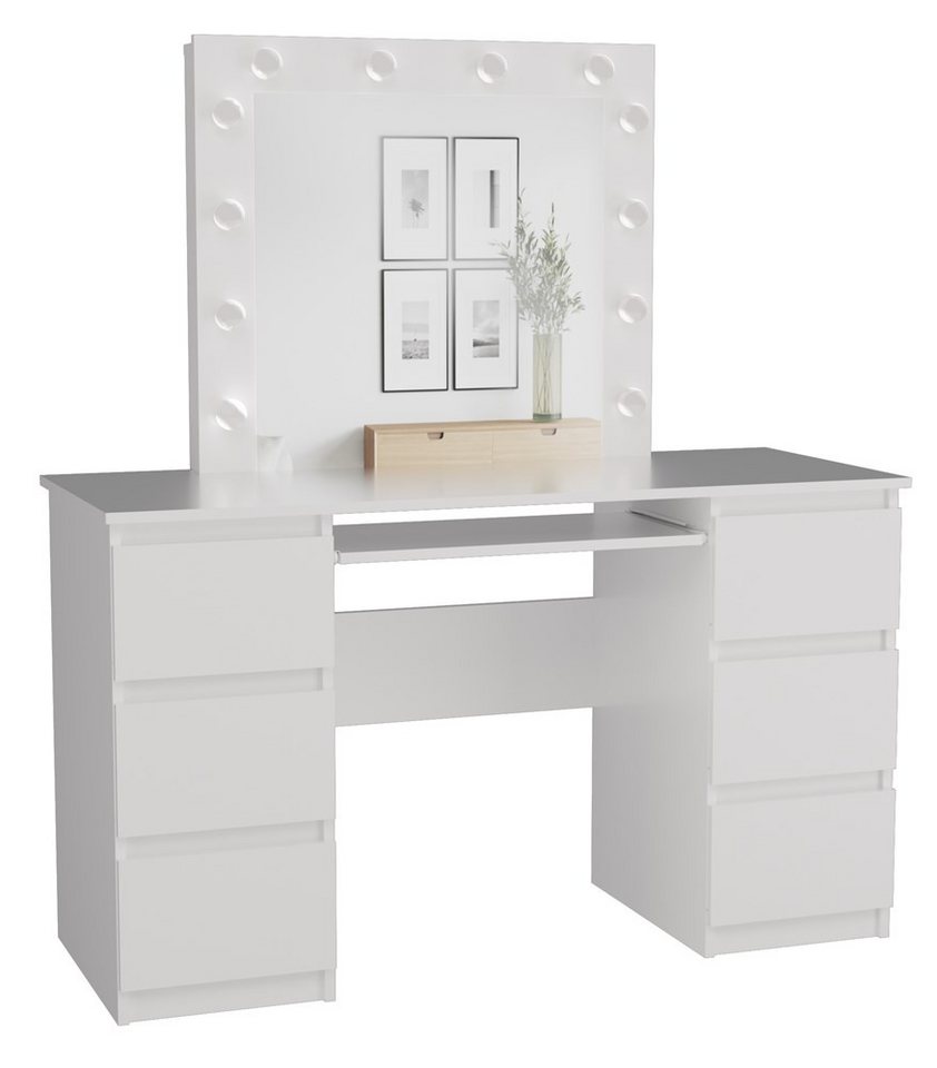 TOPESHOP Schreibtisch MAKUBA Schreibtisch modern & funktional (Unterschiedliche Set-Ausführungen) von TOPESHOP