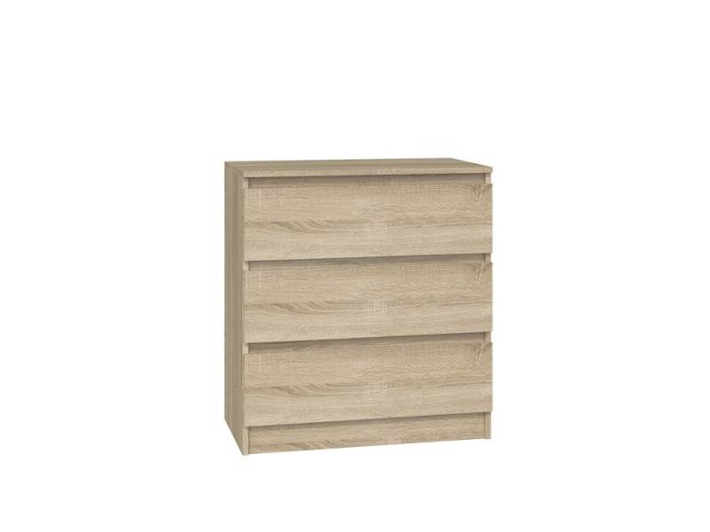 TOPESHOP Schubkastenkommode MAGWA morderne Kommode mit 3 Schubladen, Höhe: 75 cm Breite: 70 cm Tiefe: 40 cm von TOPESHOP