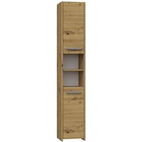 Cdf Badschrank S30 Farbe: Eiche Artisan Moderner Badezimmerschrank Ablagefläche Geräumige Einlegeböden Türen Einfache Montage von TOPESHOP