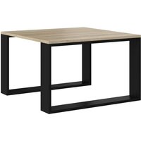 Cdf Couchtisch Modern Mini Farbe: Eiche Sonoma - Schwarz Moderne Bank für ein Wohnzimmer, Zimmer, Büro Form: Quadrat, Rechteck Regal für von HUCOCO
