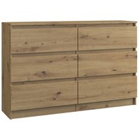 Cdf Kommode Malwa M6 120 Farbe: Eiche Artisan Schrank für Dokumente, Kleinigkeiten Ideal für Wohnzimmer, Schlafzimmer, Kinderzimmer, Jugendzimmer und Cdf Kommode Malwa M6 120 Farbe: Eiche Artisan Schrank für Dokumente, Kleinigkeiten Ideal für Wohnzimmer, Schlafzimmer, Kinderzimmer, Jugendzimmer und von TOPESHOP