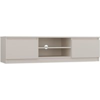 Topeshop - cdf TV-Schrank 140 Farbe: Beige Moderner Fernsehtisch Ablagen für Audio-/Videogeräte Stauraum für Kleinigkeiten Ideal für Wohnzimmer, von TOPESHOP