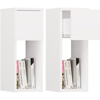 Topeshop - galax – Moderner weißer Nachttisch mit Schublade und Ablage 20 x 30 x 55 cm Topeshop - galax – Moderner weißer Nachttisch mit Schublade und Ablage 20 x 30 x 55 cm von TOPESHOP