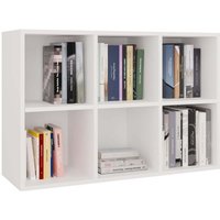 Topeshop - malax - Weißes Regal mit Fächern für Wohnzimmer oder Kinderzimmer 90x60x30 cm Topeshop - malax - Weißes Regal mit Fächern für Wohnzimmer oder Kinderzimmer 90x60x30 cm von TOPESHOP