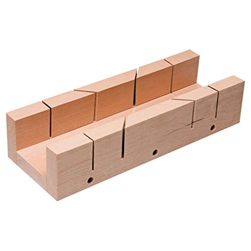 TOPEX Gehrungsbox für manuelles Schneiden von Lamellen | 300x65x45 mm | Schnittwinkel 45° - 90° | Holz von TOPEX