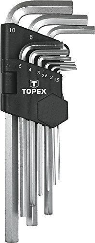 Topex Sechskantschlüsselset 1,5-10 mm, 9 Stück, 35D956 von TOPEX