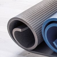 XXL- Pilates Yoga Fitnessmatte Ultrasoft-Komfort- Anthrazit von TOPFIT