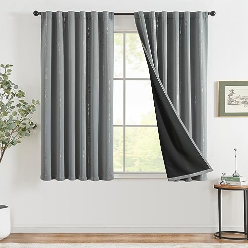 TOPICK Boho Verdunkelungsvorhänge Silber Punkte Folie Bedruckte Vorhänge mit Schlaufen hintere Verdunkelung Wärmeschutzvorhang Thermovorhang für Kinderzimmer Fenstervorhänge 2er Set 132 * 160 Grau TOPICK Boho Verdunkelungsvorhänge Silber Punkte Folie Bedruckte Vorhänge mit Schlaufen hintere Verdunkelung Wärmeschutzvorhang Thermovorhang für Kinderzimmer Fenstervorhänge 2er Set 132 * 160 Grau von TOPICK