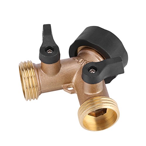 TOPINCN 2 Wege verteiler Wasser Y Form 3/4" Anschlüsse Garten Bewässerung wasseranschluss verteiler(EU) von TOPINCN