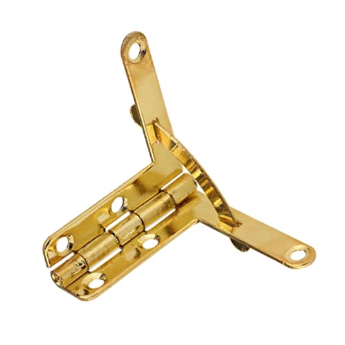 20 stücke Scharniere Spring Hinge Mini Scharniere Dekorative Holz Fall Box Latch Lock mit crews(Gold) von TOPINCN