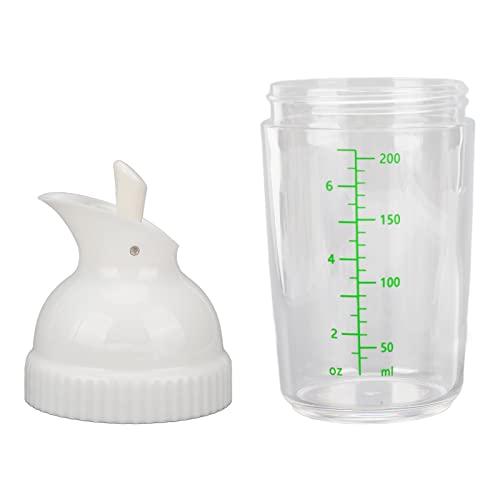 200 Ml Salatdressing-Shaker Salatdressing-Behälter Auslaufen Verhindern Salatdressing-Glas, Salatdressing-Mischflasche für Küchenvorratsbehälter Salatdressing-Shaker (Weiss) von TOPINCN