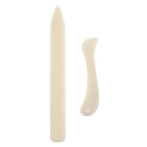 2PCS Folder Tools, White Bone Folder Paper Creaser Tool Paper Scoring Folding Tool Glatte Papierfaltkanten mit 2 Größen von TOPINCN