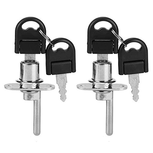 2Pcs Lock mit Schlüsseln Keyed Letter Box Lock Office-Sicherheitsschloss mit zwei Schlüsseln Cam Drawer Lock Schreibtisch Garderobe Schrank Locker Möbel Hardware Lock MEHRWEG VERPACKUNG(19mm Silber) von TOPINCN