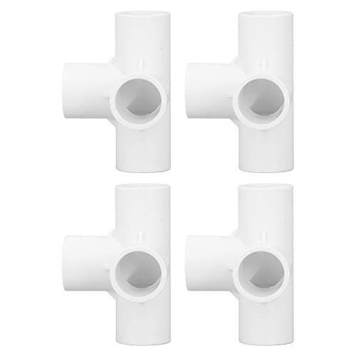 4-Wege-PVC-Armatur, 10 Stück, 25 Mm, Zeltverbinder, Auslass, Stereo, Vier-Wege-Rohr-Winkelverschraubungen (WHITE) von TOPINCN