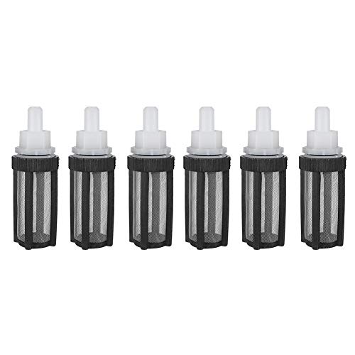 6pcs Micro Pump Filter Wassereinlass Rahmen Bewässerung Clean 8mm Edelstahl Net Schlauchzubehör MEHRWEG VERPACKUNG von TOPINCN