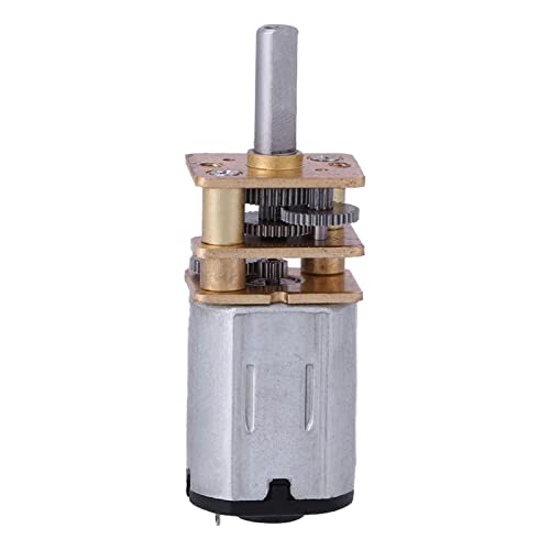 DC Getriebemotor N20 DC 6V Bürsten 50RPM/100RPM/400RPM elektrischer Micro Drehmoment mit hohem Drehmoment Metallgetriebe für elektrische Ausrüstung des Ventilators MEHRWEG VERPACKUNG (100RPM) von TOPINCN
