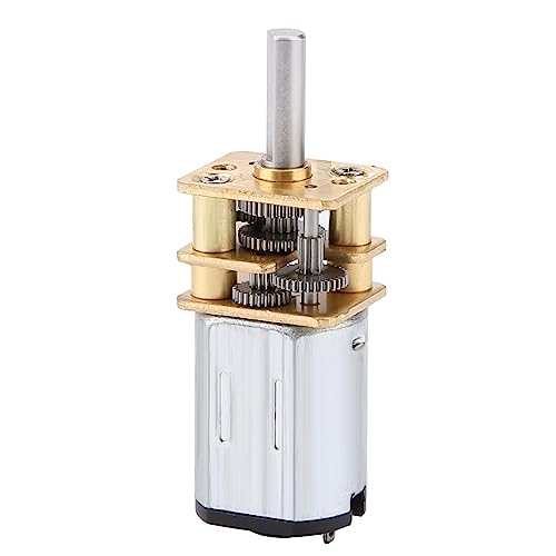 DC Getriebemotor N20 DC 6V Bürsten 50RPM/100RPM/400RPM elektrischer Micro Drehmoment mit hohem Drehmoment Metallgetriebe für elektrische Ausrüstung des Ventilators MEHRWEG VERPACKUNG (50RPM) von TOPINCN