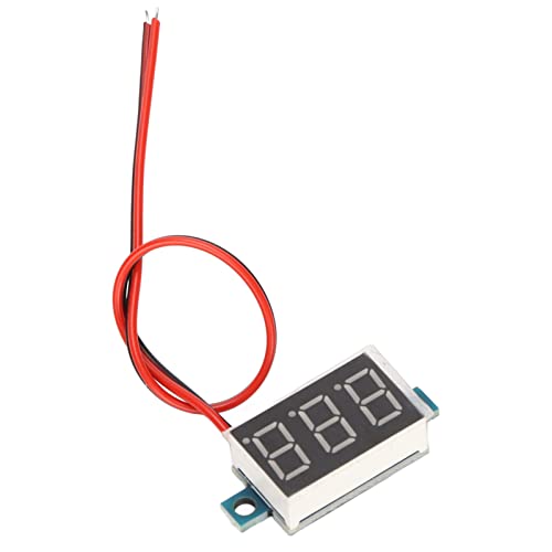 Digitalvoltmeter, DC 4-40 V LED-Digitalvoltmeter Hohe Messgenauigkeit Extrem Niedrige Startspannung für die Batteriespannungsüberwachung (Rot) von TOPINCN