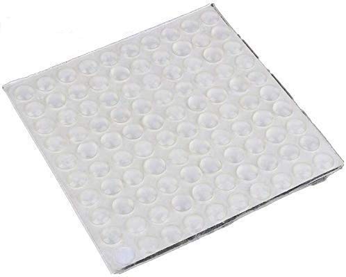 TOPINCN Gummi Möbel Stoßfänger Pads 100 Stücke Klar Selbstklebende Tür Kabinett Schublade Füße Stoßfänger Stop Schalldämpfung Oberflächenschutz Pad 8x2,5mm von TOPINCN