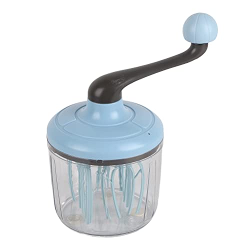 Handmixer, Multifunktionales Manuelles Ei, aus Robustem ABS, Arbeitssparendes Schlagen von Sahne und Eiern, 100 Ml Fassungsvermögen, für Sahne, Kekse, Milchschaum (Blau) von TOPINCN