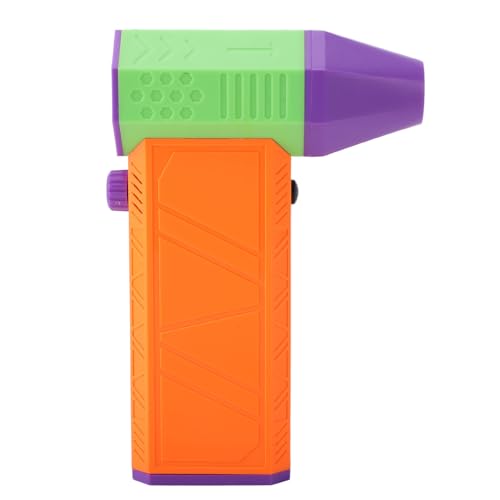 Kabelloser Mini-Turbo-Lüfter mit 130.000 U/min und 4000-mAh-Akku, Tragbares Luftgebläse, Verstellbarer Mini-Persönlicher Lüfter für Computer, Autos (ORANGE) von TOPINCN