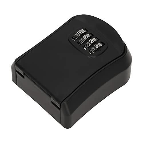 Kombinationsschloss-Box, Breite Anwendbarkeit, Wasserdichte Schlüssel-Aufbewahrungsbox, Staubdicht, Sicherer, Verstärkter Schlosskern für Zuhause (Schwarz) von TOPINCN