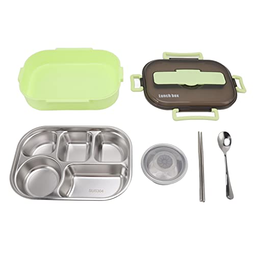 TOPINCN Lunchbox, Thermo-Serviergeschirr, Tabletts und Platten Serviertabletts Lunchbox mit Edelstahl-Wärmeisolierung, Lebensmittelbehälter Auslaufsicher für Kinder, von TOPINCN
