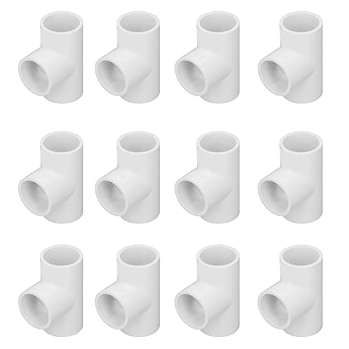 PVC-T-Rohr-Fittings, Leichter Kunststoff, Glattes Innenfinish, Wasserrohr-Verbindungen mit Gleichem Durchmesser für den Bau (32mm) von TOPINCN