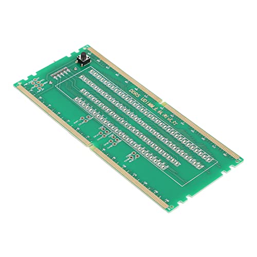 RAM-Speichersteckplatz-Tester-Karte, DDR5-Desktop-Speichertest-Tool, LED-Licht Zeigt Unterbrechung und Kurzschluss an, Einfach zu Verwenden für Nicht Gestartete Motherboards von TOPINCN