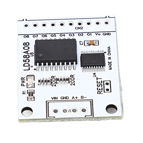 RS485-zu-PWM-Treibermodul, Leichtes 8-Kanal-DC6,5-25-V-RS485-DO-Treibersteuerplatine, Multi-Baudrate für Kleine Leistungsmotoren für Magnetventile (Keine Stifte) von TOPINCN